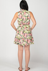 DEX 'Ryleigh' Floral Mini Dress w/ Tie
