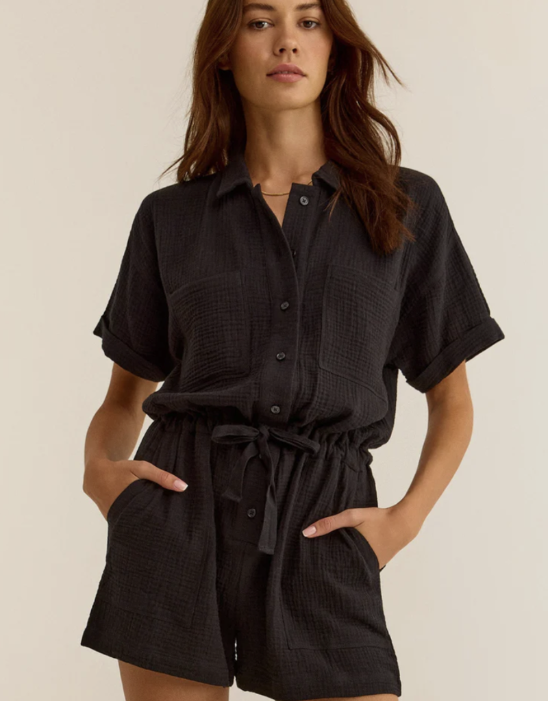 ZSUPPLY 'Look Out' Gauze S/Slv Romper