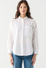 DEX 'Cassia' Poplin Button Up Blouse w/ Pocket