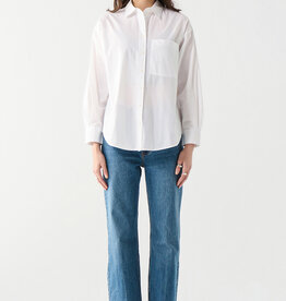 DEX 'Cassia' Poplin Button Up Blouse w/ Pocket