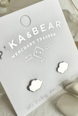 PIKA&BEAR 'Nephos' Tiny Cloud Stud Earrings