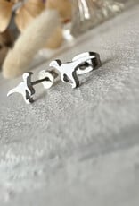 PIKA&BEAR 'Clever Girl' Velociraptor Dino Stud Earrings