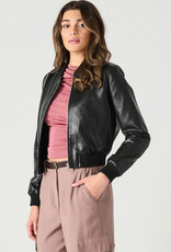 DEX 'Faraday' Faux Leather Bomber Jacket