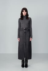 Grace & Mila 'Next' Denim Midi  Skirt w/Slit