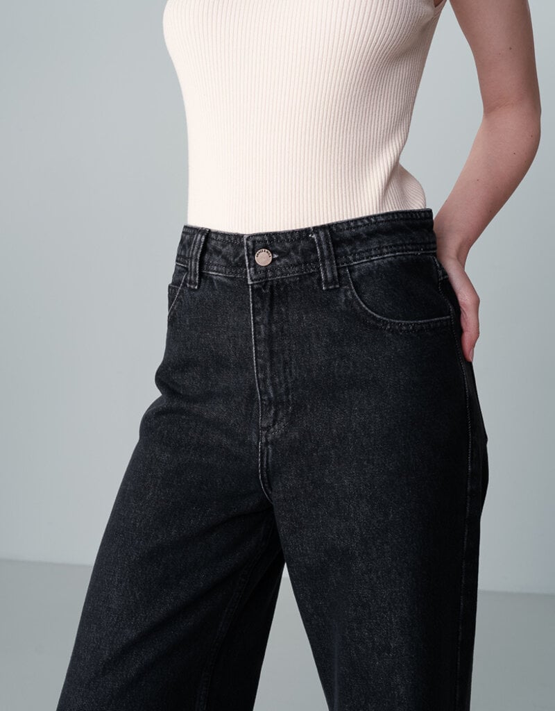 Grace & Mila '95' High Waist Wide Leg Denim Pant