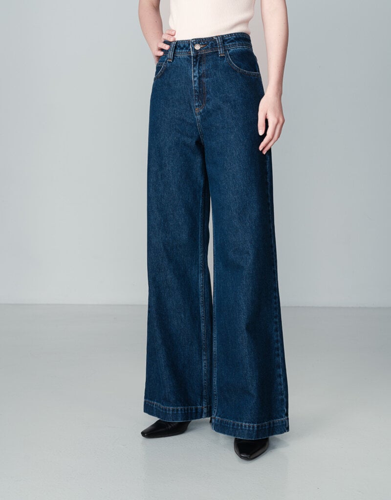 Grace & Mila '95' High Waist Wide Leg Denim Pant