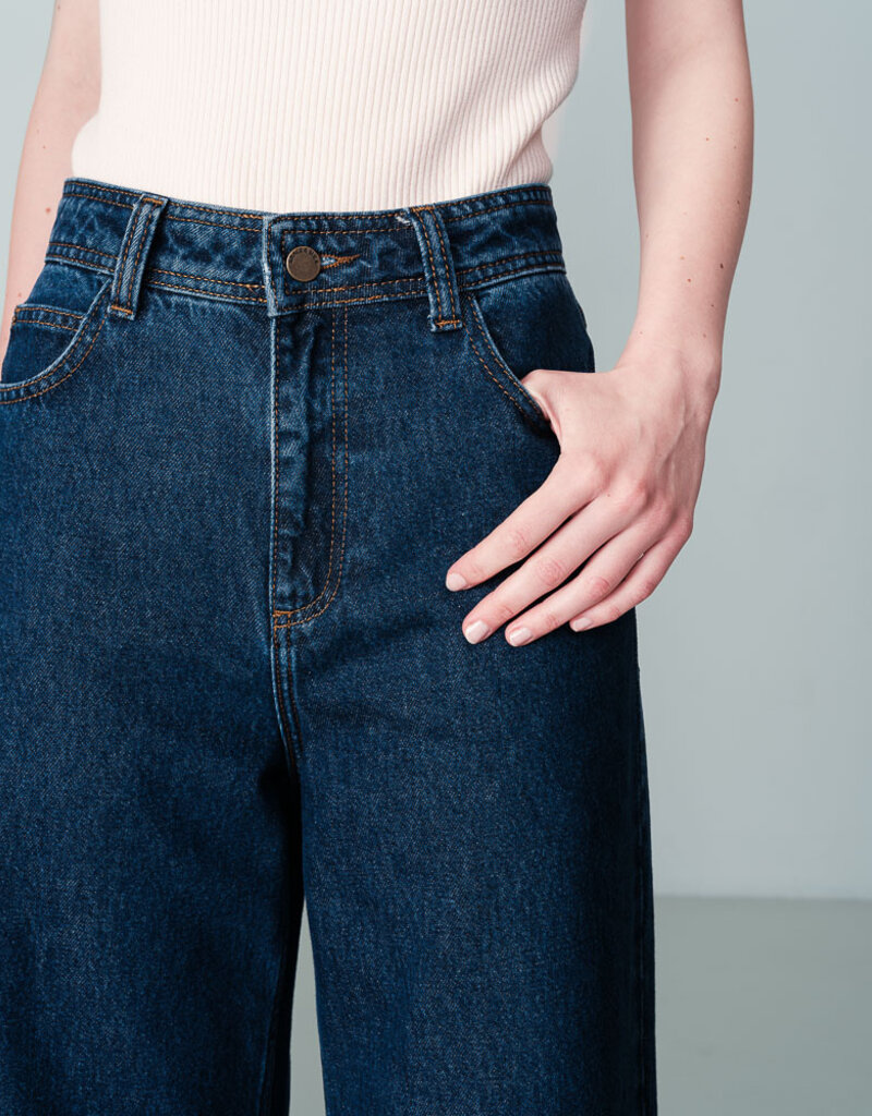 Grace & Mila '95' High Waist Wide Leg Denim Pant