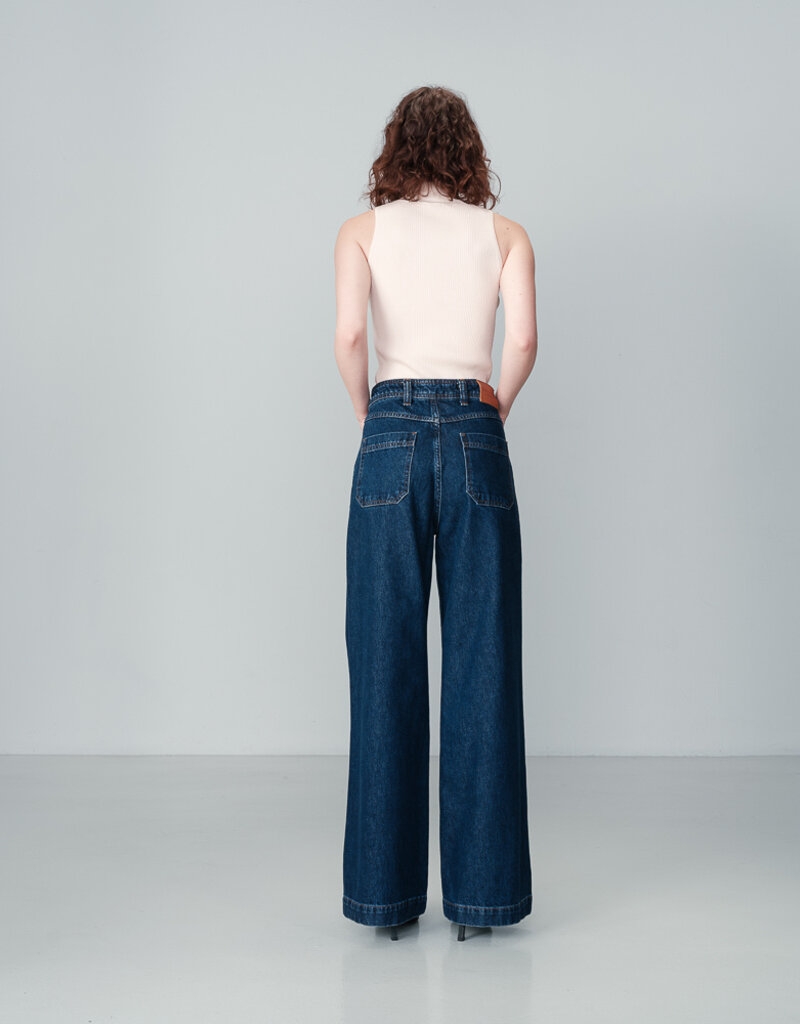 Grace & Mila '95' High Waist Wide Leg Denim Pant