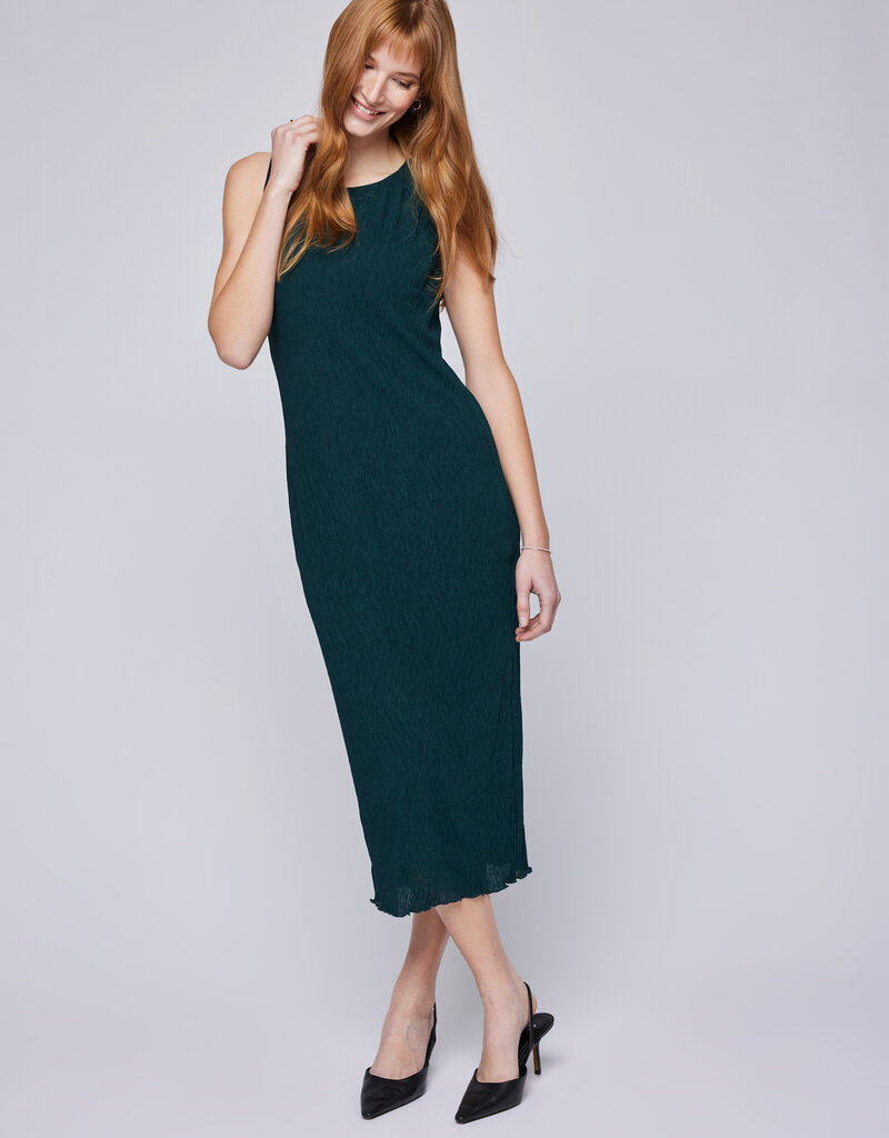 GENTLE FAWN 'Joanna' Pleated Texture Midi Dress