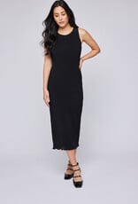 GENTLE FAWN 'Joanna' Pleated Texture Midi Dress