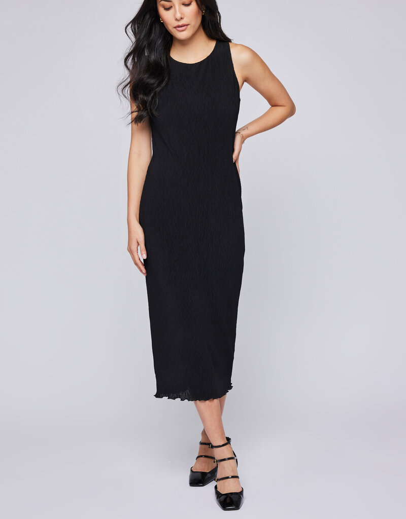 GENTLE FAWN 'Joanna' Pleated Texture Midi Dress