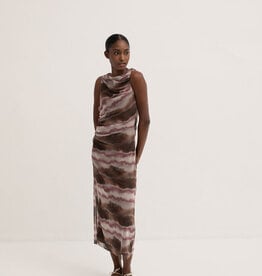 Mus & Bombon 'Murray' Slv/less Ruched Midi Dress