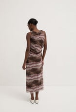 Mus & Bombon 'Murray' Slv/less Ruched Midi Dress