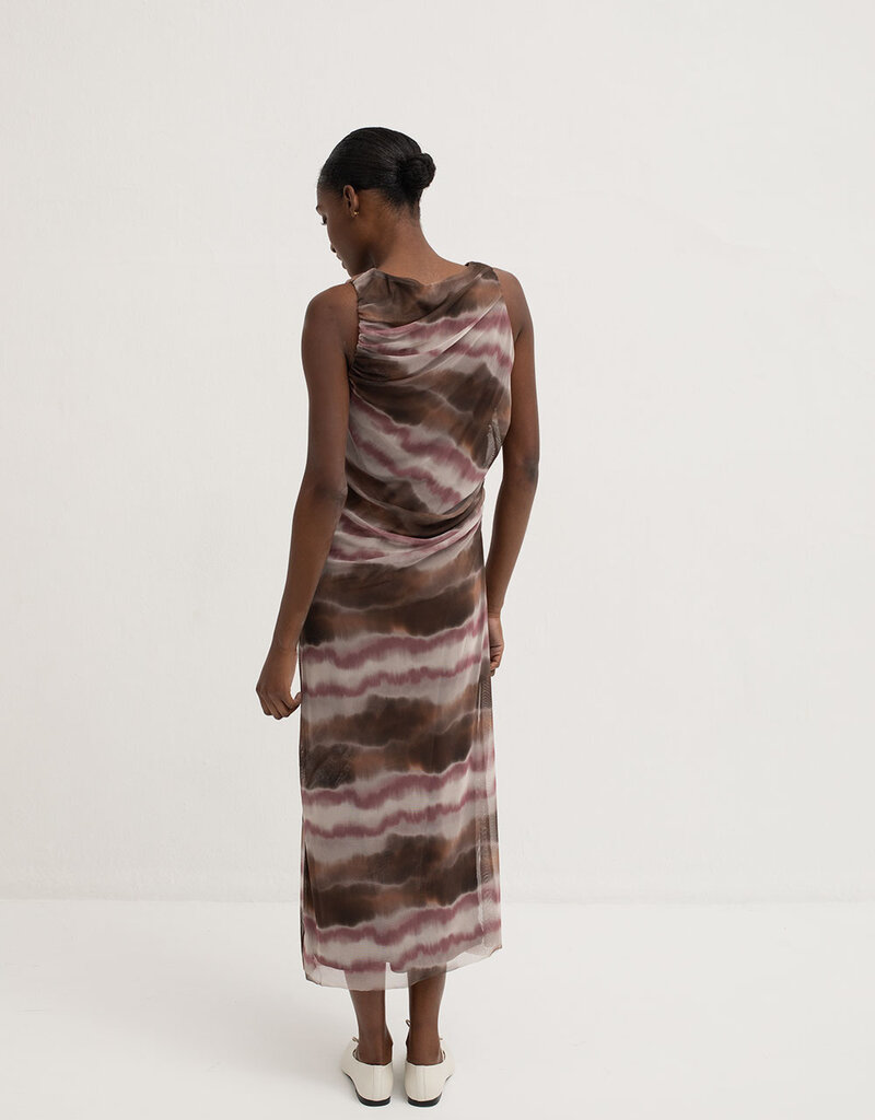 Mus & Bombon 'Murray' Slv/less Ruched Midi Dress