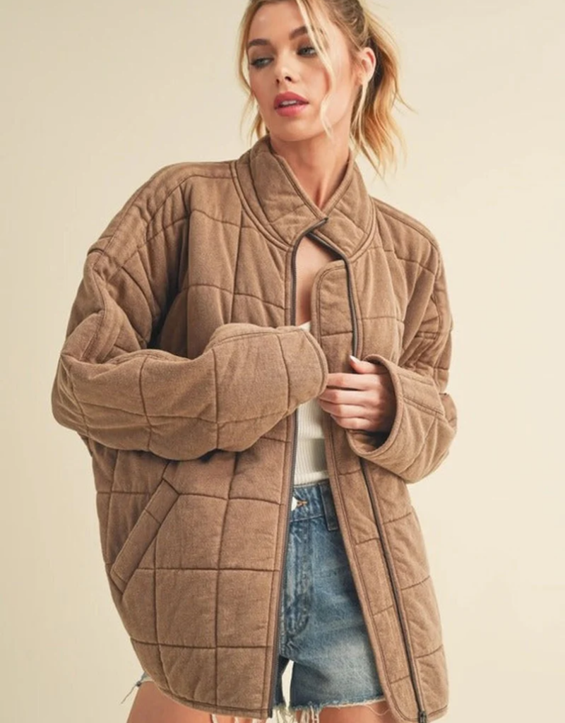 'Dixie' Oversized Quilted Jacket