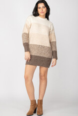 DEX 'Tullia' Colourblock Sweater Dress