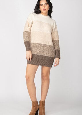 DEX 'Tullia' Colourblock Sweater Dress