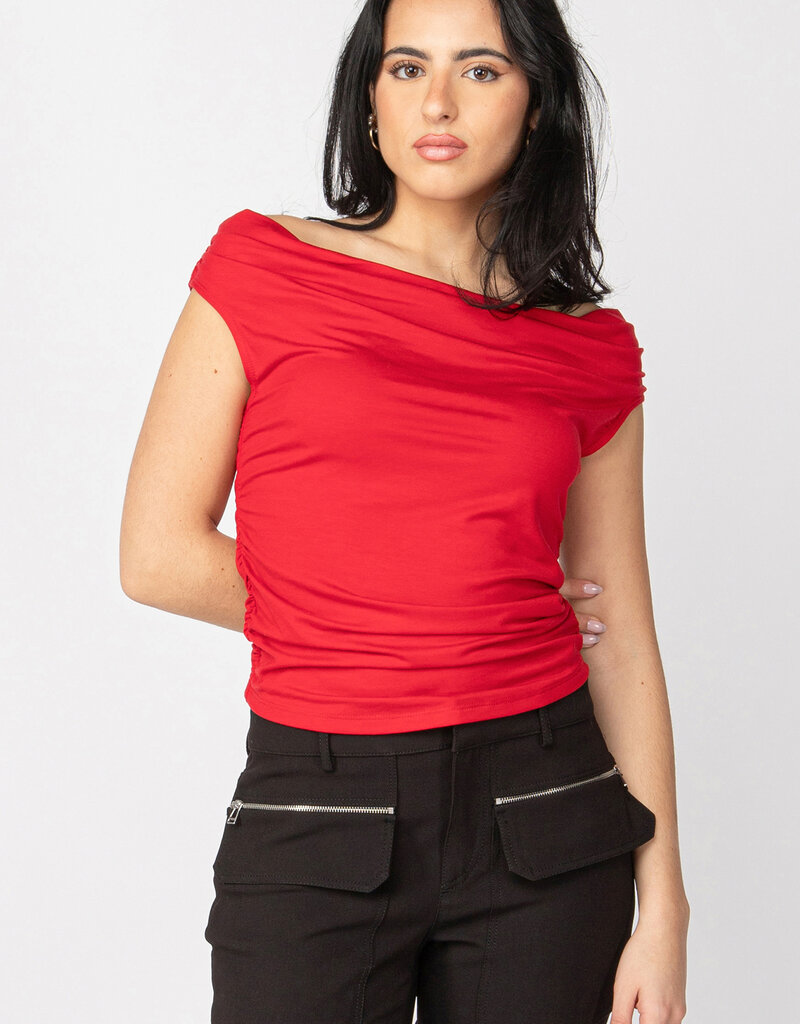 DEX 'Sloane' S/Slv Draped Top