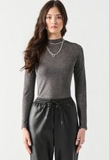 DEX 'Rae' Shimmer Knit Mockneck Top