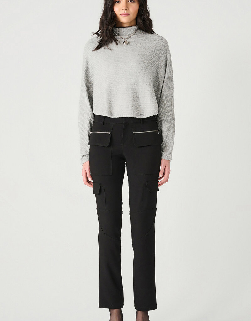 DEX 'Nora' Soft Ribbed Mock Neck Sweater