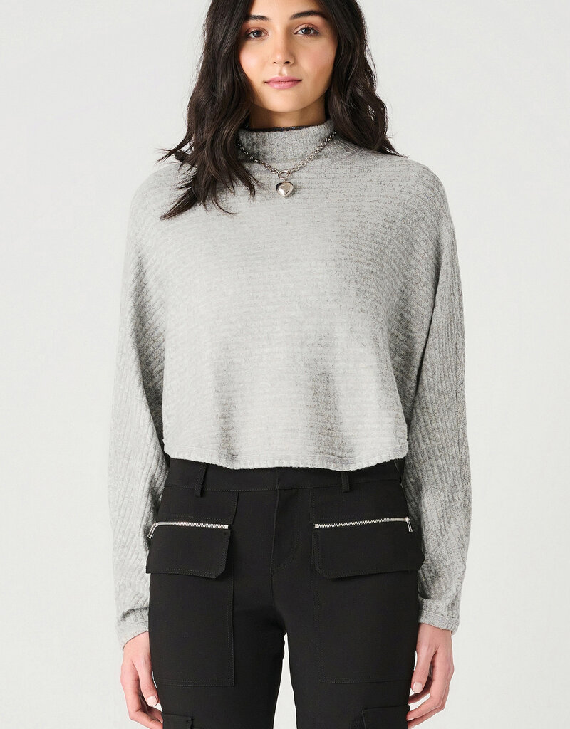 DEX 'Nora' Soft Ribbed Mock Neck Sweater