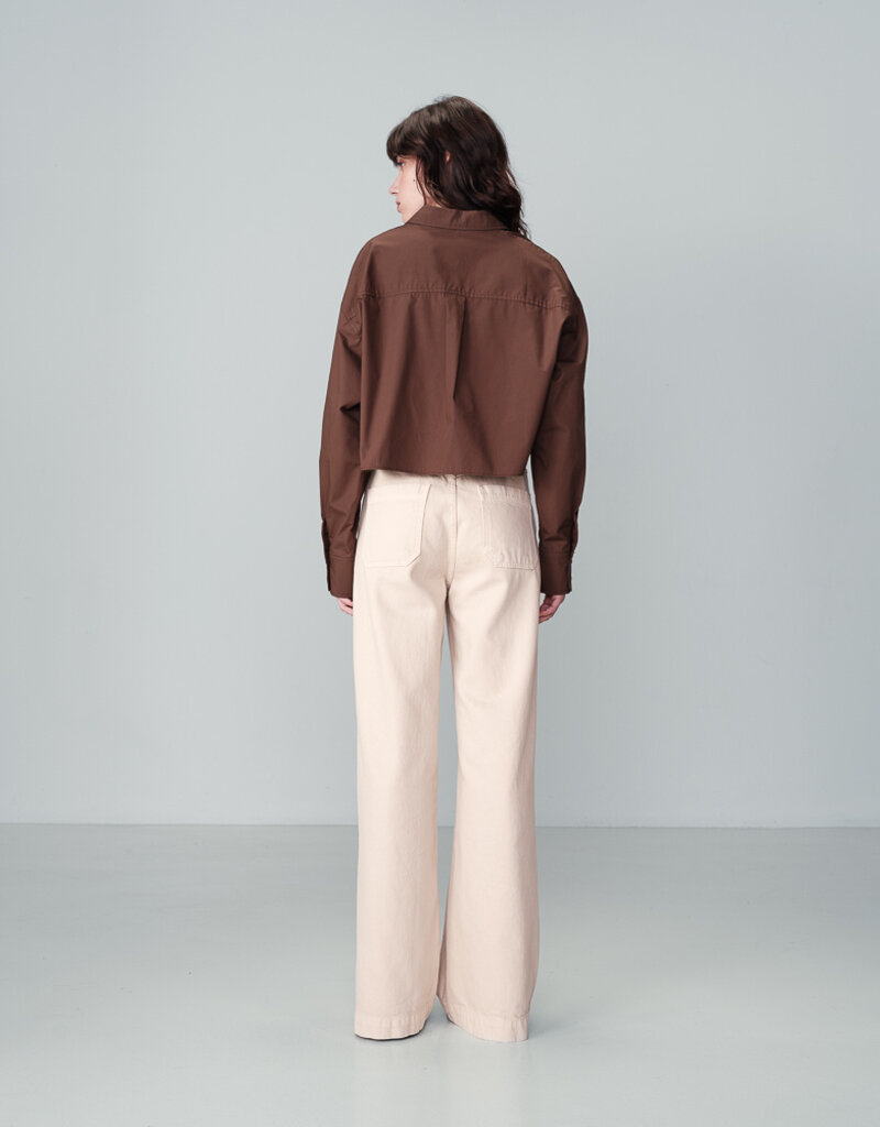 Grace & Mila 'Niamita' Cropped Buttondown Shirt