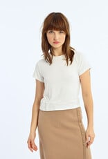 Molly Bracken 'Rumi' S/Slv Pearl Heart Detail Tee