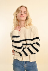 Molly Bracken 'Matilda' Oversized Fuzzy Stripe Sweater