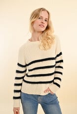 Molly Bracken 'Matilda' Oversized Fuzzy Stripe Sweater