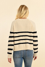 Molly Bracken 'Matilda' Oversized Fuzzy Stripe Sweater