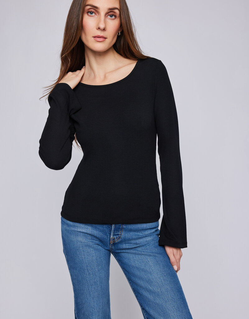 GENTLE FAWN 'Delilah' L/Slv Ribbed Crewneck Top