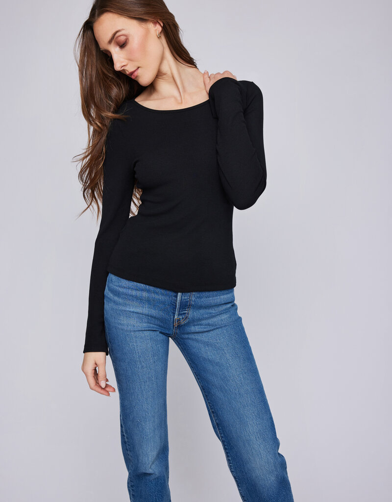 GENTLE FAWN 'Delilah' L/Slv Ribbed Crewneck Top