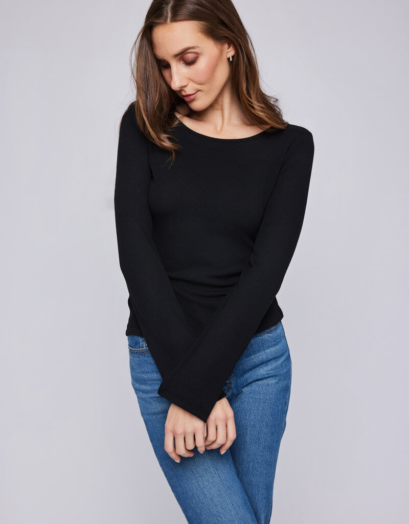 GENTLE FAWN 'Delilah' L/Slv Ribbed Crewneck Top