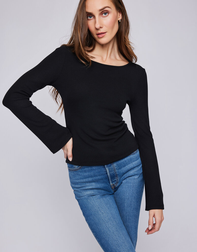 GENTLE FAWN 'Delilah' L/Slv Ribbed Crewneck Top