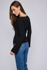 GENTLE FAWN 'Delilah' L/Slv Ribbed Crewneck Top