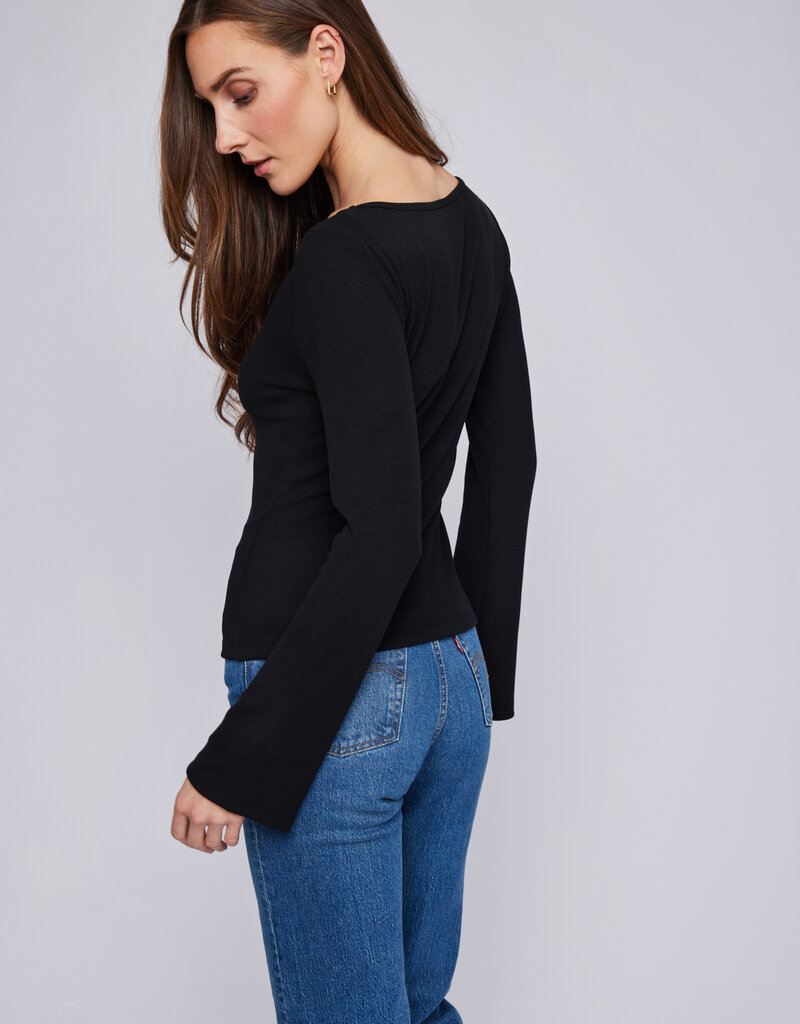 GENTLE FAWN 'Delilah' L/Slv Ribbed Crewneck Top