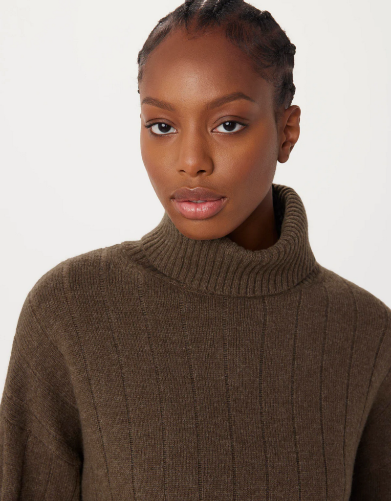 Frank & Oak 'Lambswool Turtleneck' Ribbed Knit Sweater