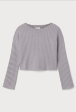 Frank & Oak 'Boat Neck' Crop Ribbed Knit Sweater