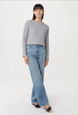 Frank & Oak 'Boat Neck' Crop Ribbed Knit Sweater