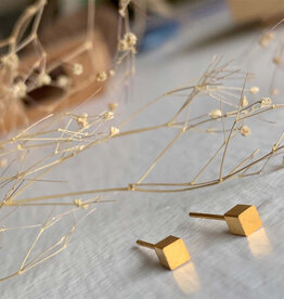 PIKA&BEAR '6' Minimalistic Cube Studs Earrings