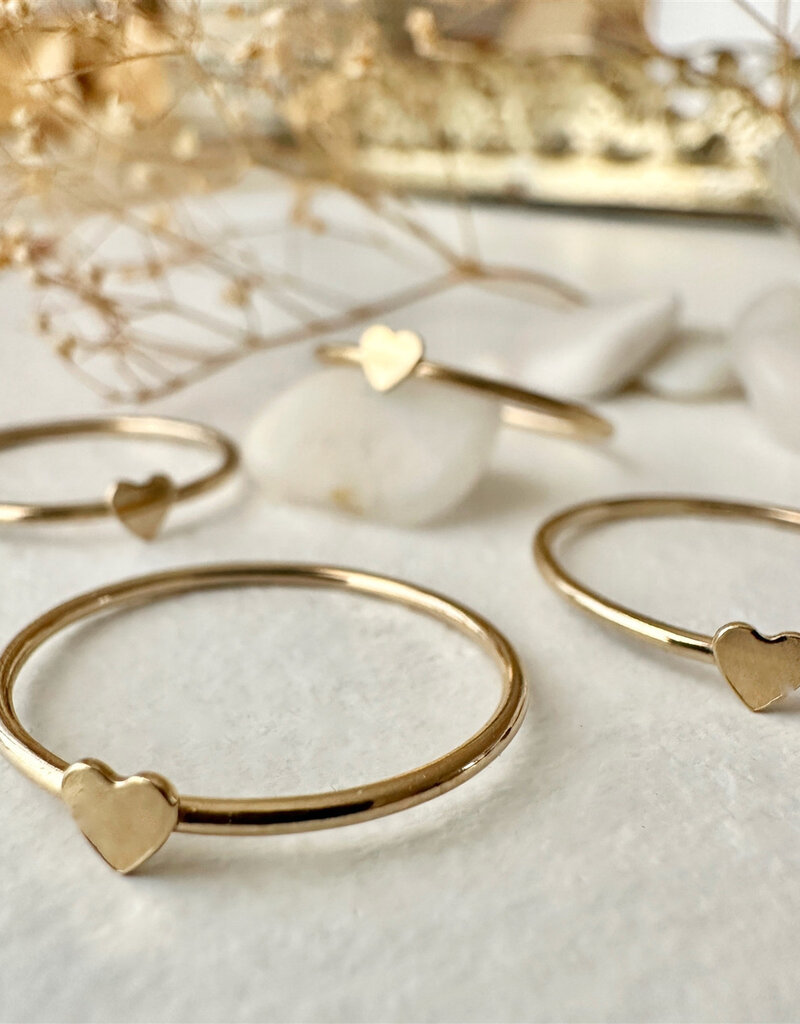 PIKA&BEAR 'Eclipse' Tiny Heart Ring