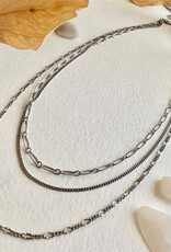 PIKA&BEAR 'Nanaimo' Triple Layer Textured Necklace