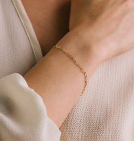 Lovers Tempo 'Paperclip' 18K Gold PVD Bracelet