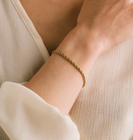 Lovers Tempo 'Gigi' 18K Gold PVD Rope Bracelet