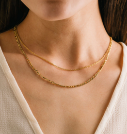Lovers Tempo 'Bobbi' 18K Gold PVD Layered Necklace