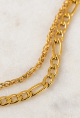 Lovers Tempo 'Bobbi' 18K Gold PVD Layered Necklace