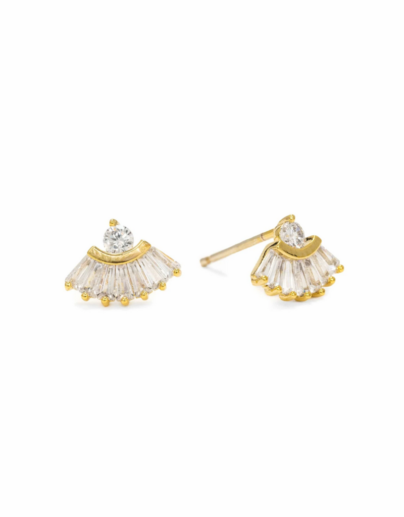 Lovers Tempo 'Rene' Fan Studs Earrings