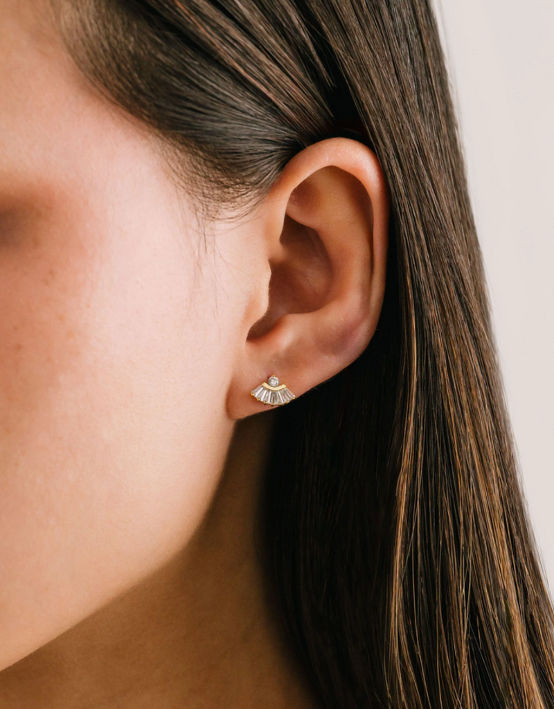 Lovers Tempo 'Rene' Fan Studs Earrings