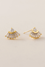 Lovers Tempo 'Rene' Fan Studs Earrings