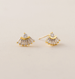 Lovers Tempo 'Rene' Fan Studs Earrings